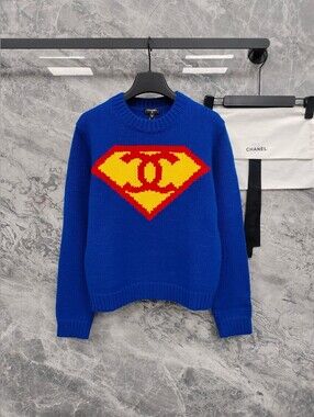 Chanel Blue Cashmere Sweater